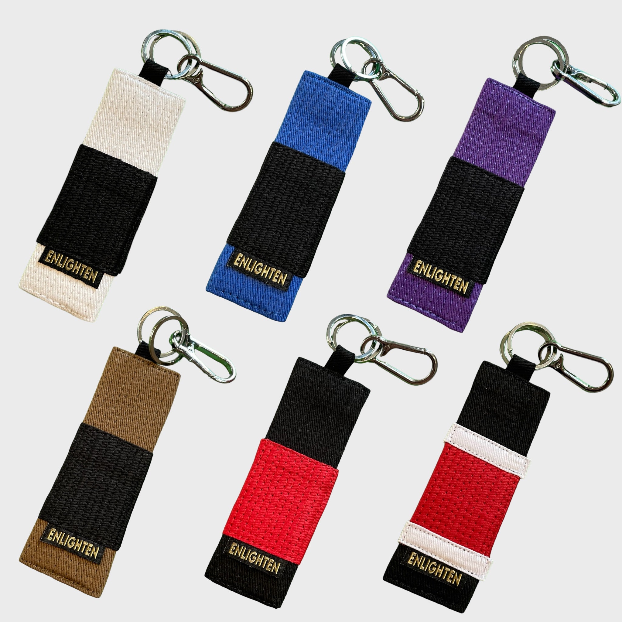 Made in the UK BJJ belt keyring 